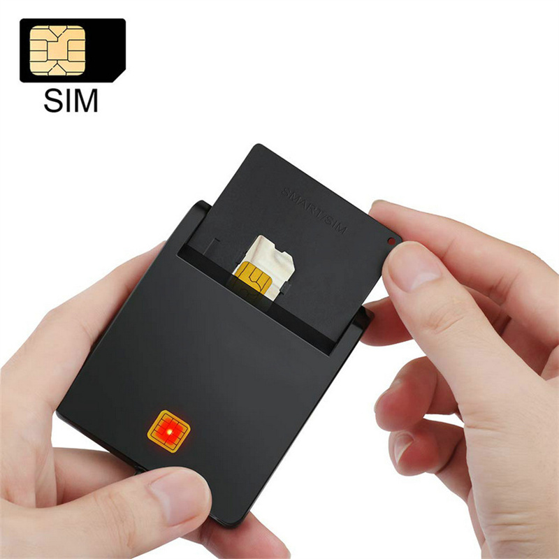 USB Chip Smart Card Reader DNIE ATM CAC IC ID SIM Card Reader for ...